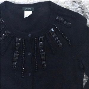 J.Crew Embellished Merino wool Cardigan
